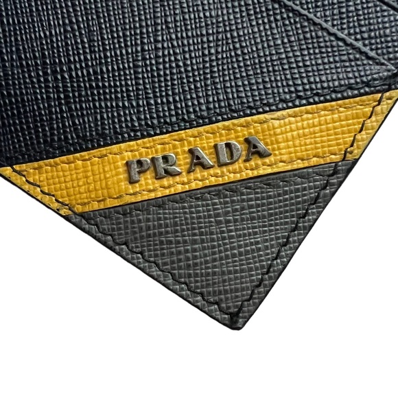Prada Saffiano Stripe Card Holder Wallet - Picture 6 of 7